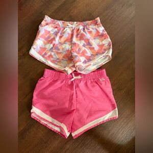 Hind Girls Athletic Shorts Lot of 2 Size 14/16 Pink & Multicolor Running Shorts